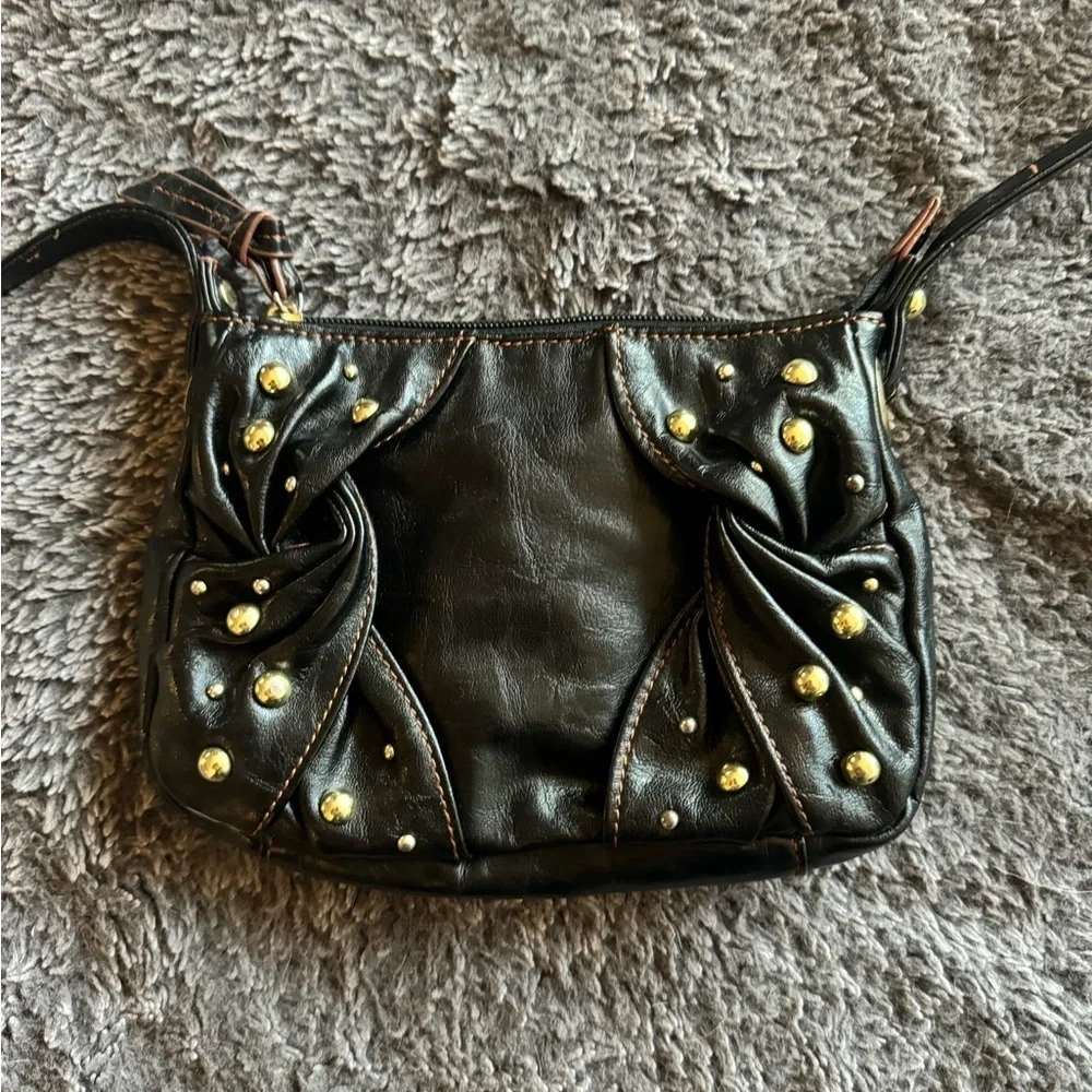 STEVE MADDEN Gold Studded Crossbody